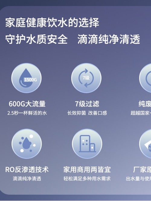 宏華水質處理器防觸電更安全RO反滲透過濾凈化奶茶店節能JS600
